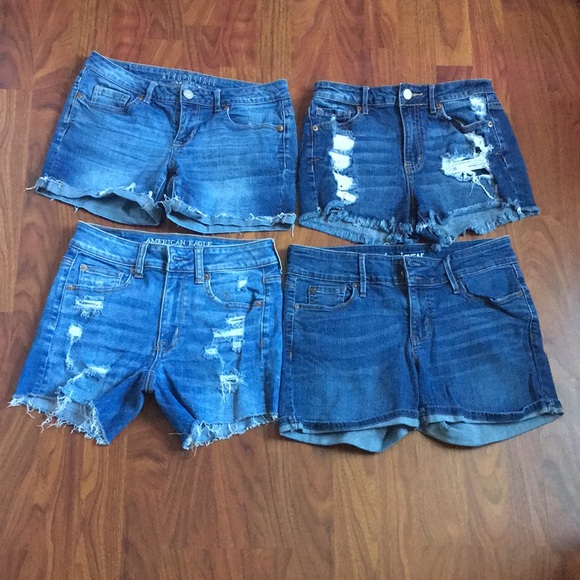 Mixed Brand lot of 4 denim summer shorts size 2 - Picture 1 of 16